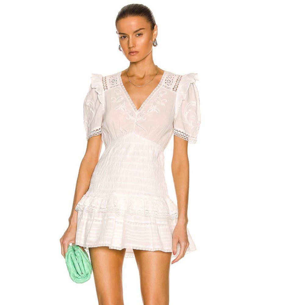LoveShackFancy Rena dress white mini - Picture 2 of 10